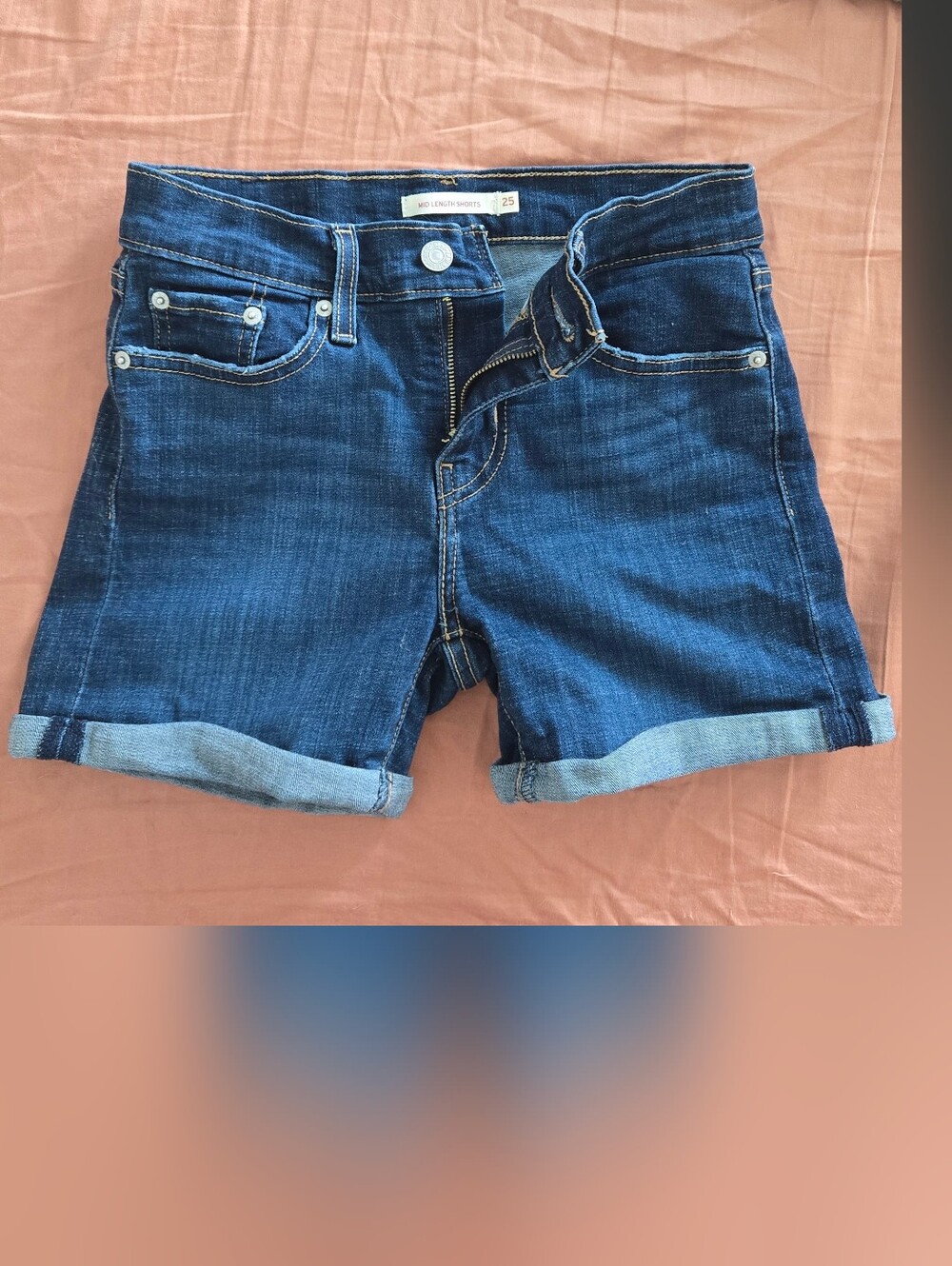 Levi's Dark Blue Denim Jean Shorts